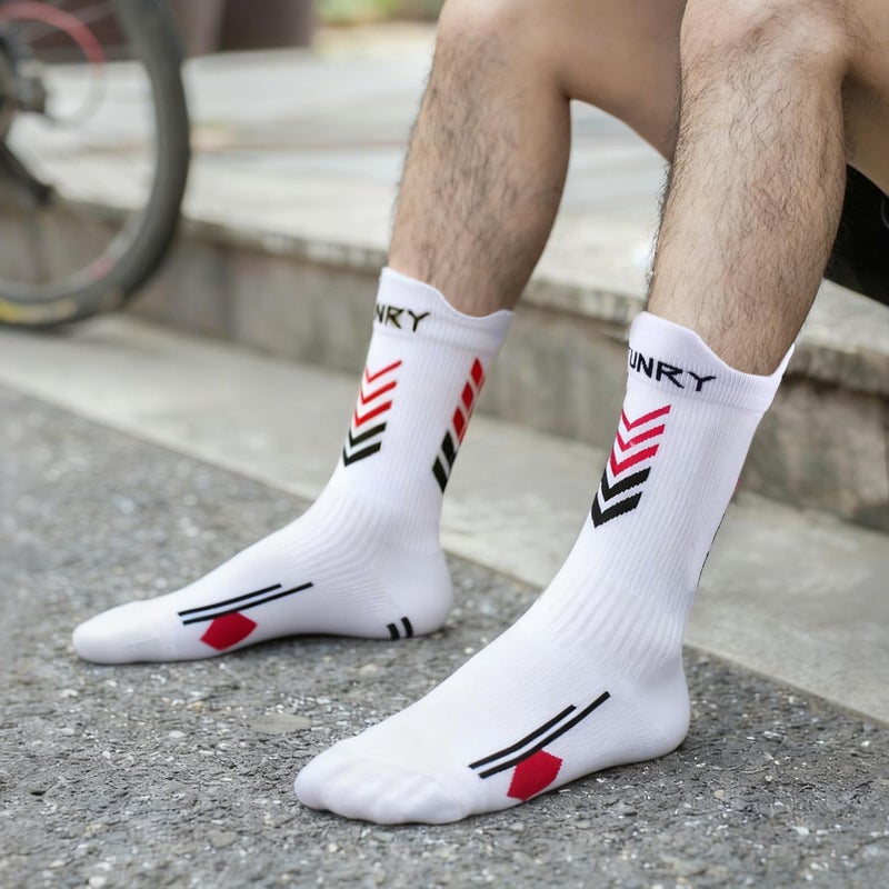 FUNRY Store جوارب كرة القدم BOOTSmate غير القابلة للانزلاق، جوارب كرة قدم قابلة للتنفس للجري وكرة السلة، تناسب الجنسين للرجال والنساء - Image 5